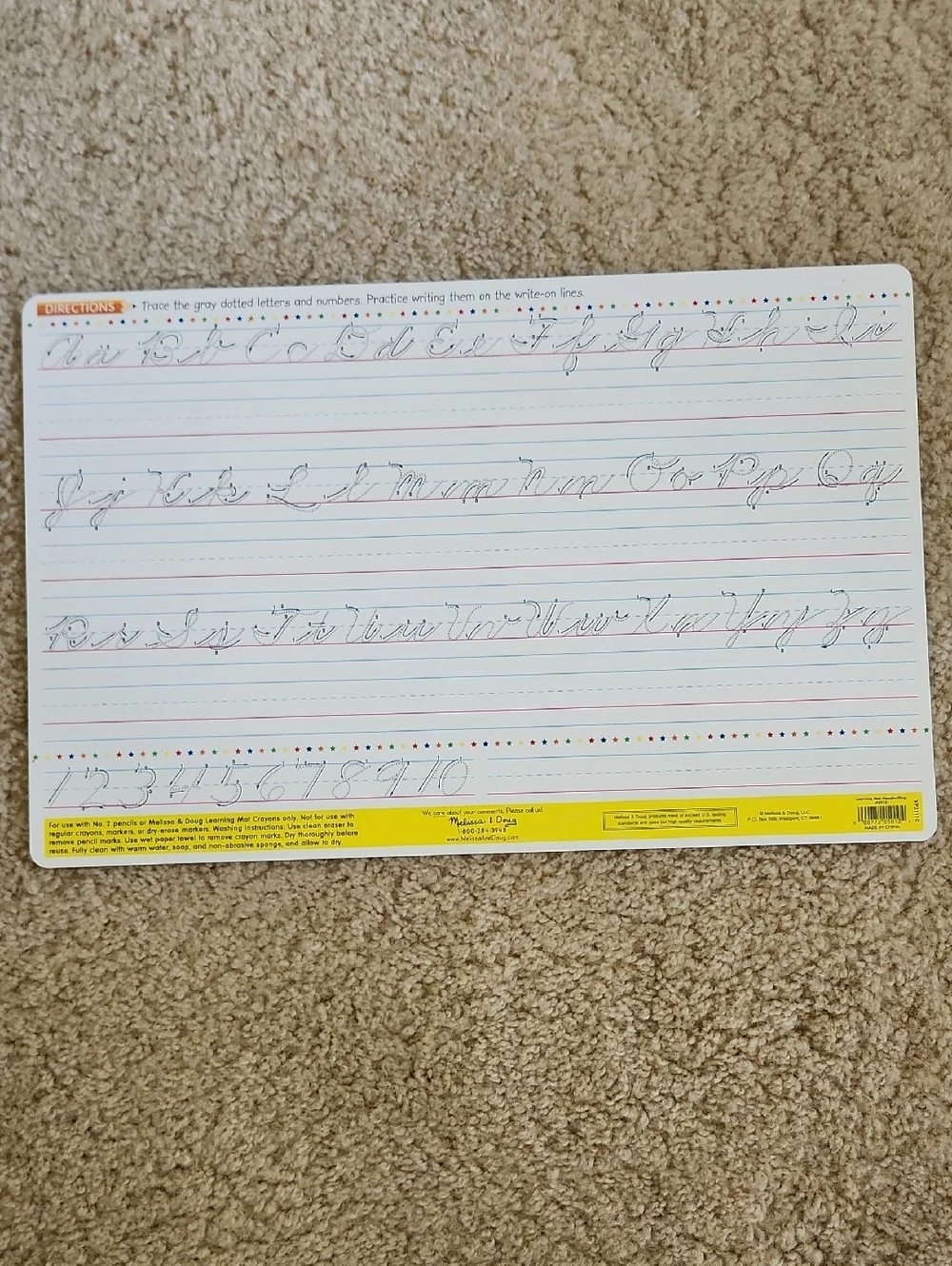 Set Of 4 Melissa And Doug Learning Mats - Picture 7 of 11